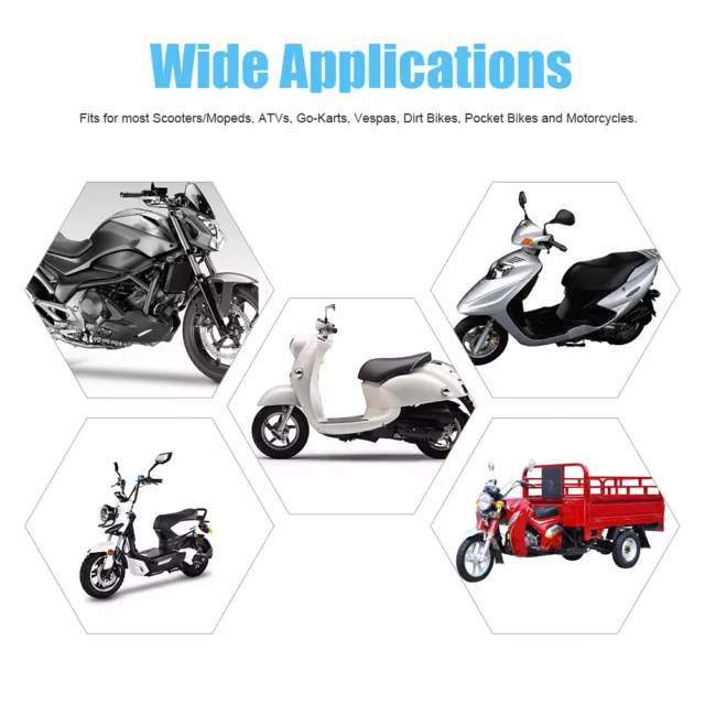 Car 12V Super Loud 105dB Scooter Moped Dirt Bike ATV Motorcycle Air Horn 65mm A2 3