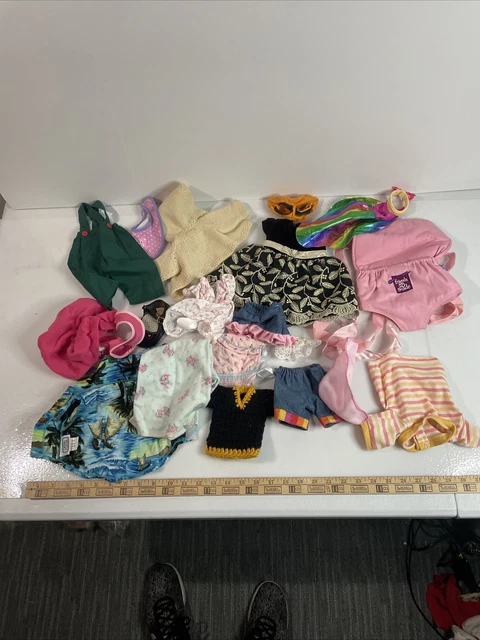 YS Vintage Doll Clothes Lot Dresses 1900’s For Plastic Porcelain Or Bisque Dolls