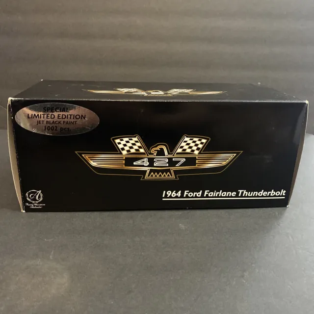 Racing Champion Authentics 64 Ford Fairlane Thunderbolt in Black 1:18 Scale
