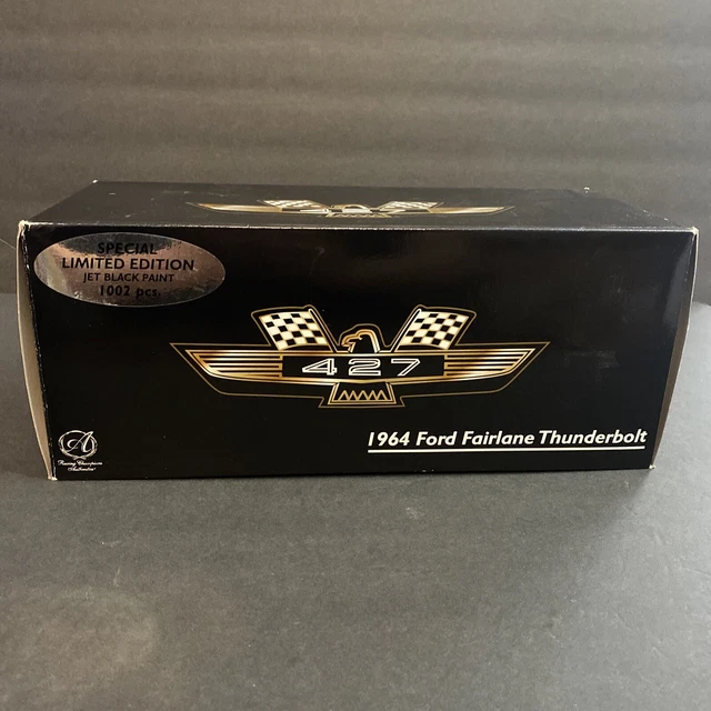 Racing Champion Authentics 64 Ford Fairlane Thunderbolt in Black 1:18 Scale Racing Champion Authentics 64 Ford Fairlane Thunderbolt in Black 1:18 Scale
