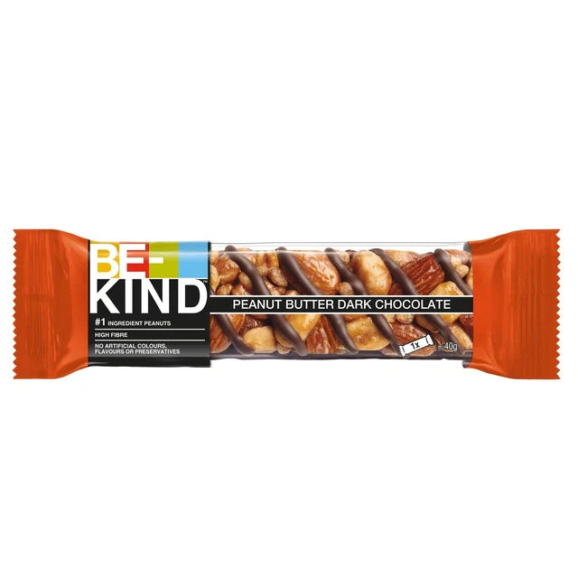 Barretta per cereali BE-KIND burro di arachidi cioccolato fondente 11x40 g NUOVO MHD 12/23