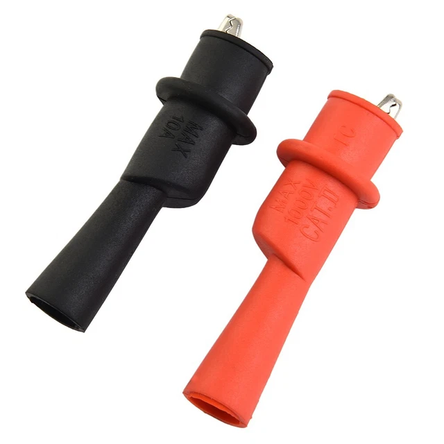 Durable pour clip de test multimètre pince 10A/1000V AC DC caoutchouc isolé
