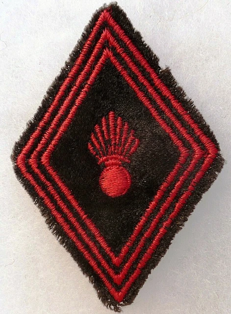 Insigne Tissu Patch Losange Modèle 1945 Rare – Type 1952, Génie, Sous-officier, Authentique