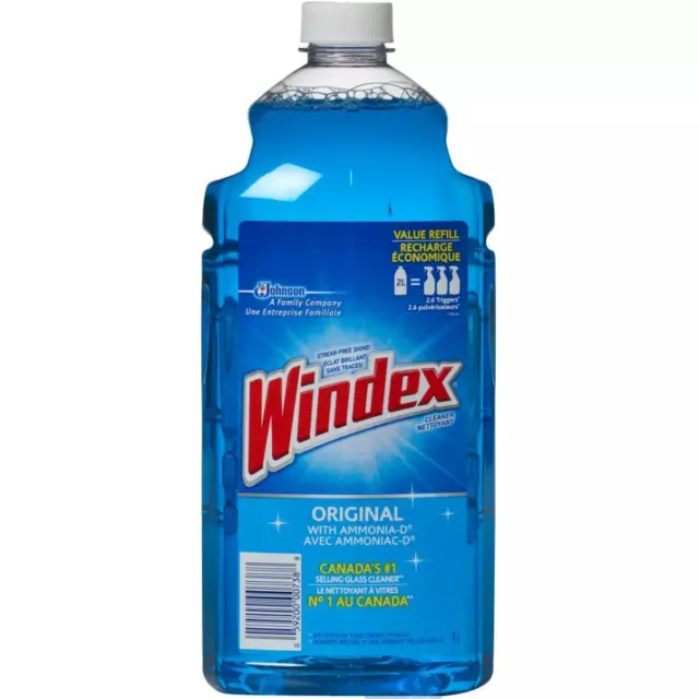 Glass Cleaner Refill - with Ammonia-D, 2 L