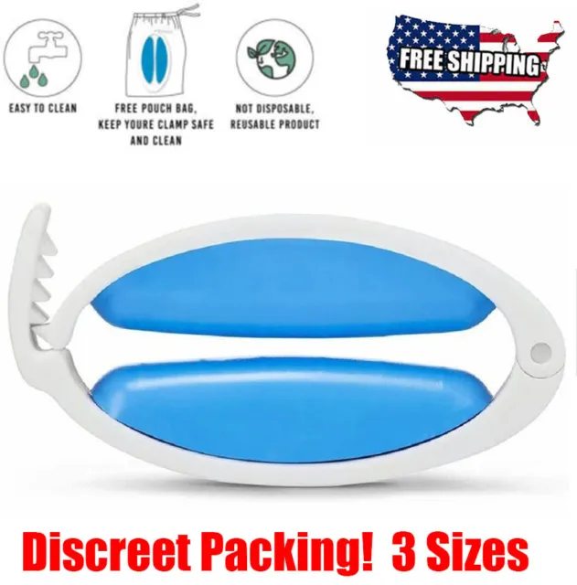 3-SIZE OLD MEN Incontinence Clamp Penile Clamp Regular (FREE Pouch Bag ...