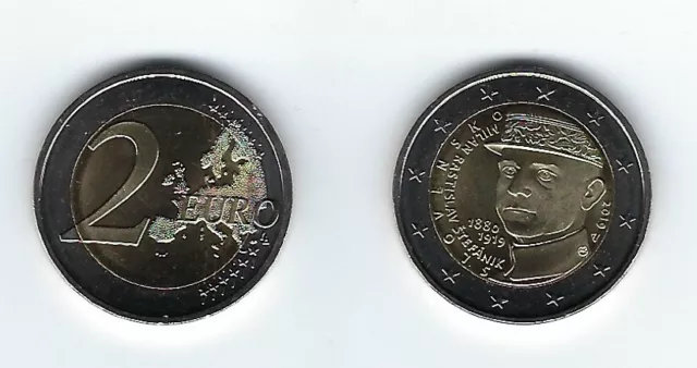 2 Euro Gedenkmünze 2019 aus Slowakei, Milan Rastislav Stefanik, bankfrisch, bfr