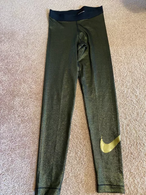 Nike gold deals sparkle leggings