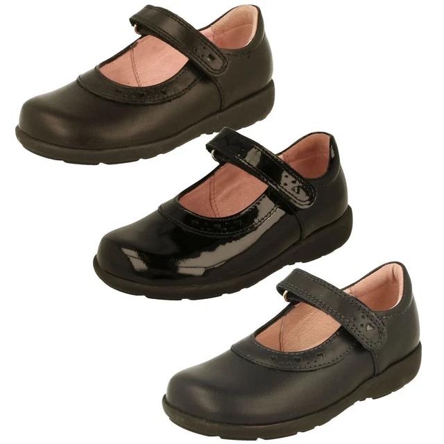 Ragazze Nero Pelle Startrite Scuola Formale Scarpe Pre-trilogy
