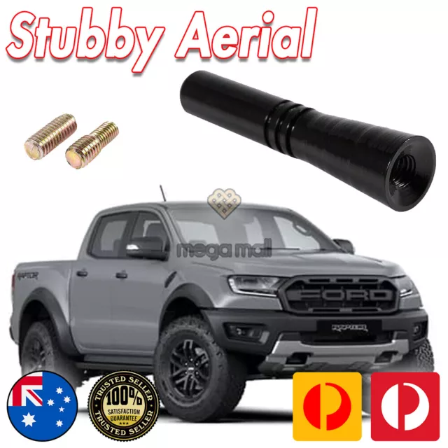 Antenna / Aerial Stubby Bee Sting for Ford Ranger PX PX2 PX3 Wildtrak Black 5CM