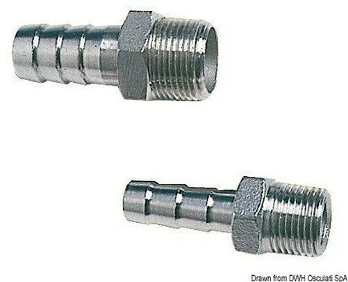 Raccord Mâle Inoxydable 1 1/2 X 45 MM Marque Osculati 17.306.10