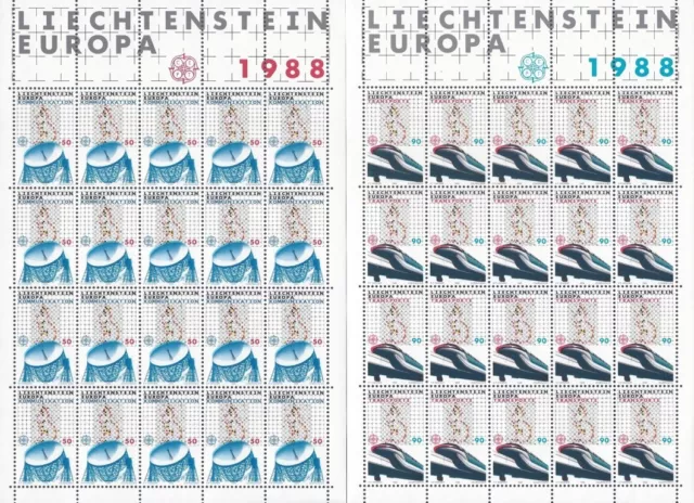 Liechtenstein - 1988 Bogensatz Mi.Nr. 937-938 CEPT/Europa postfrisch