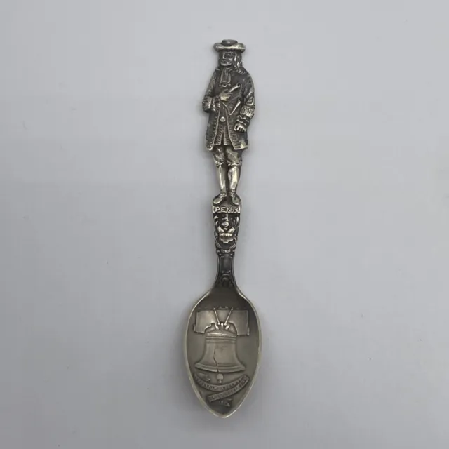 Vintage Sterling Silver Liberty Bell Collectible Spoon
