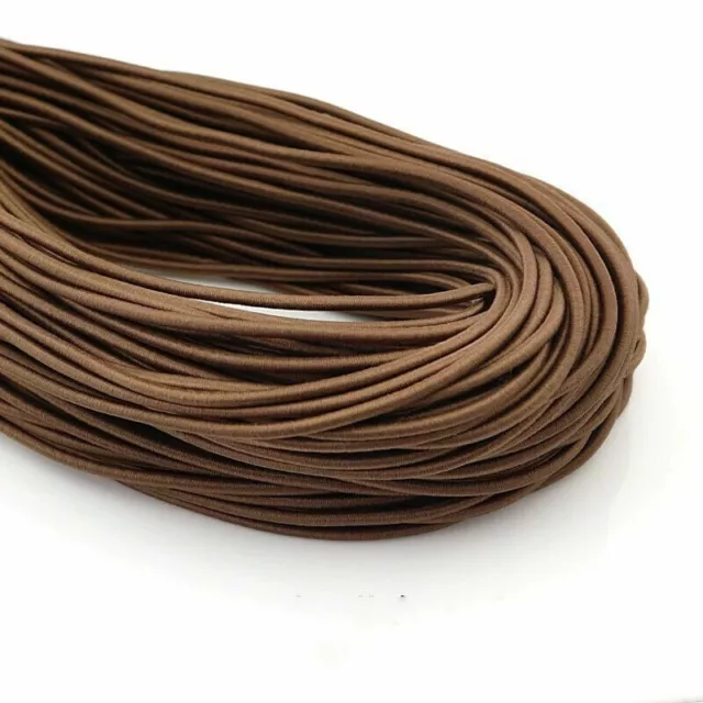 Thin Cord Round Stretch Band 10M Slim Rope Elastic 3mm Knit Sewing Soft Trim DIY