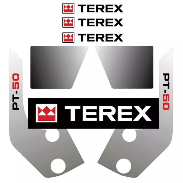 ANY MODEL PT50 PT60 PT70 PT100 PT110 Terex Decals Stickers Repro