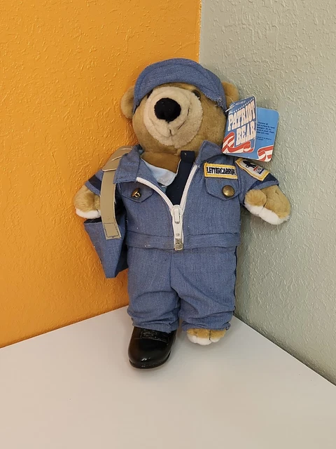 VINTAGE 1994 10 INCH PATRIOT Bear U S Post Office Letter Carrier 22 vintage-1994-10-inch-patriot-bear-u-s-post-office-letter-carrier-22