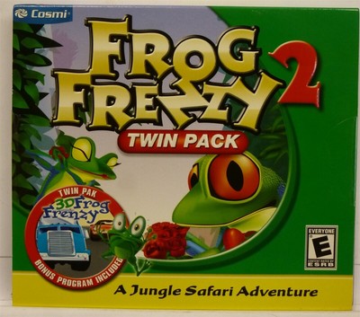 Video Game PC Frog Frenzy 2 Twin Pack with 3D Frog Frenzy NEW SEALED Jewel