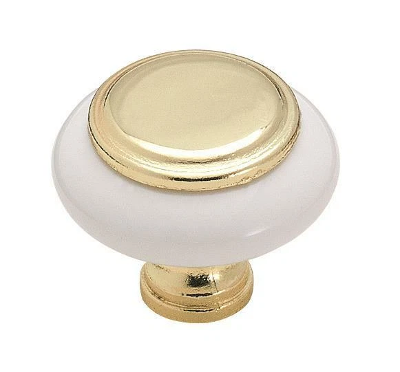 Amerock BP76246W3 Traditional Mushroom Kitchen Cabinet Knob 1-1/4" Diameter