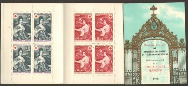 Carnet De Timbres Croix-Rouge Francaise 1968