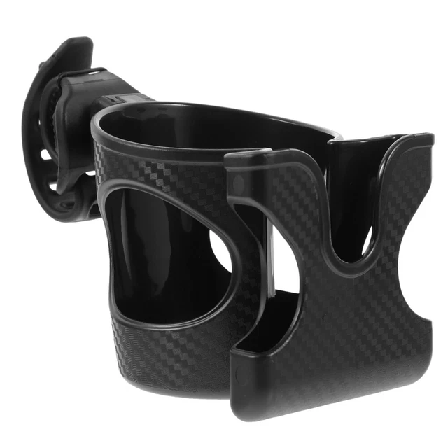 Gvolatee 2 Pièces Porte-Bouteille Vélo Universel Rotation 360° - Porte-Gobelet Réglable Pour Poussette, VTT, Fauteuil Roulant (Noir)