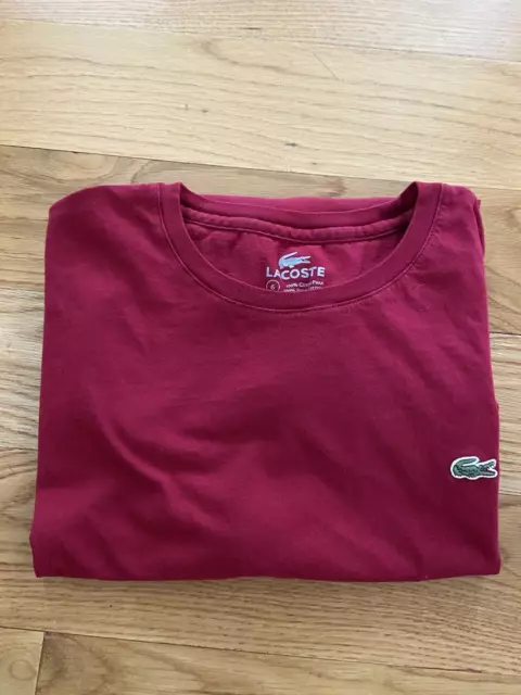 Lacoste Crew Neck T Shirt Size 6 Pre-owned