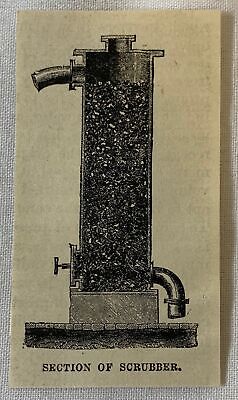 1877 Pequeño Revista Grabado ~ Sección De Depurador