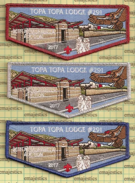 Oa Lodge 291 Topa Topa Ventura County Council 2017 Donation Flaps Set 100 Made