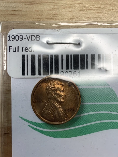 1909 VDB Lincoln Cent ** BU UNC ** CHOICE RB ** Red **