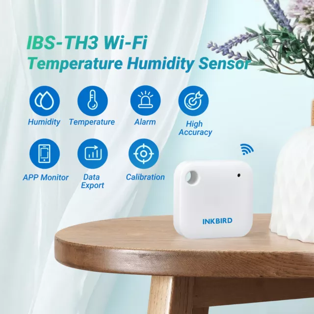 WiFi Data Logger Thermometer Hygrometer Monitor IBS-TH3 Smart Temp Humid Sensor