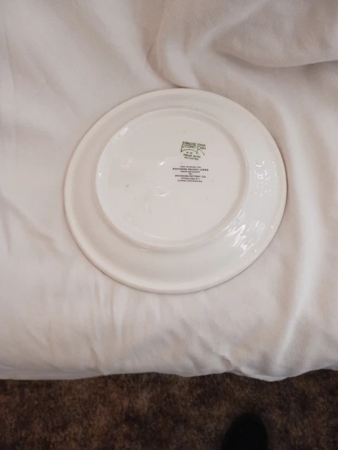 Southern Pacific RR Bread Or Salad Plate Prarie and Mountain Flowers 3