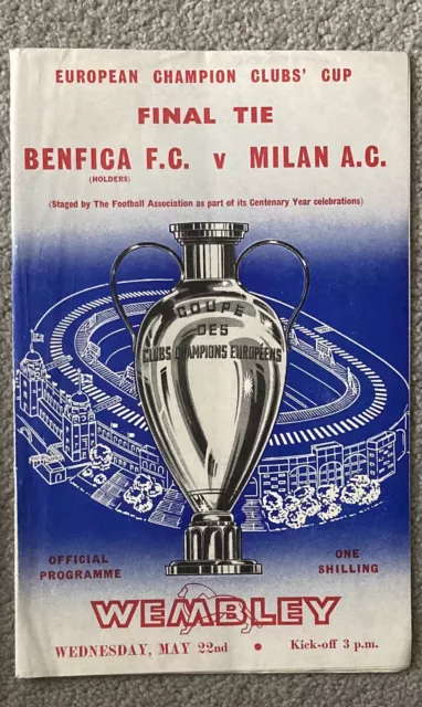 1963 European Cup Final Benfica v AC Milan