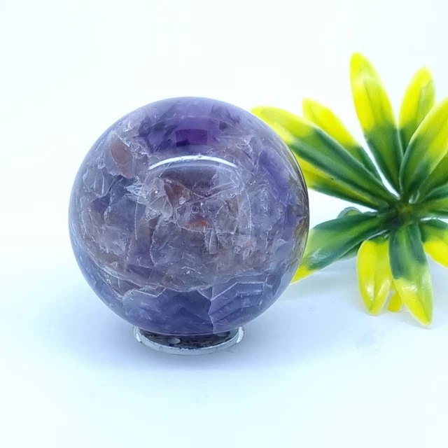 Natural Loose Gemstone Certified 51.25 mm Round Amethyst Healing Sphere w563