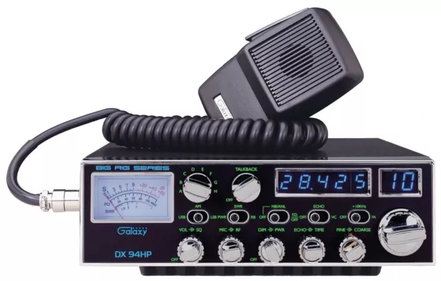 Galaxy Dx94Hp 100W 10 Meter Amateur Am/Usb/Lsb Radio Single Sideband W/ Echo New Galaxy Dx94Hp 100W 10 Meter Amateur Am/Usb/Lsb Radio Single Sideband W/ Echo New