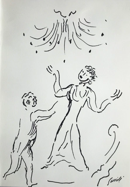 Virgilio Guidi - Litografia 3  - Litografia Originale Firmata In Lastra