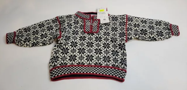 Childs 4/6 Vigdis Design Kids Sweater Handmade In Norway NWT