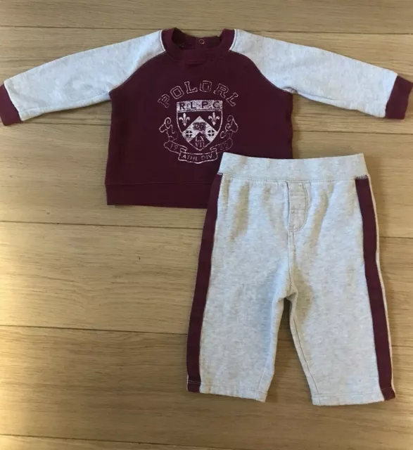 Genuine Boy's Ralph Lauren Tracksuit. Age 6 Months. Excellent Condition.