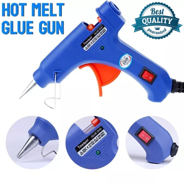 Electric Hot Melt Mini Glue Gun Trigger With 50Pcs Sticks Craft Hobby Repair Kit