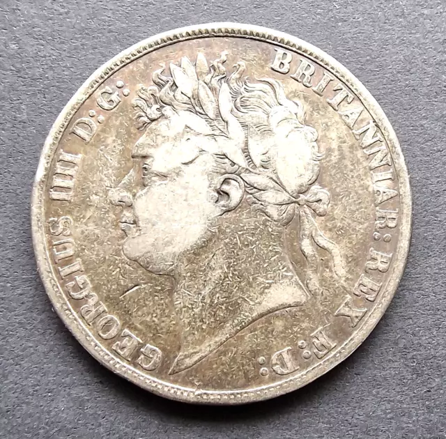 1821 Silver Crown, King George IV, .925 Silver, Fine, KM#680.1, BX