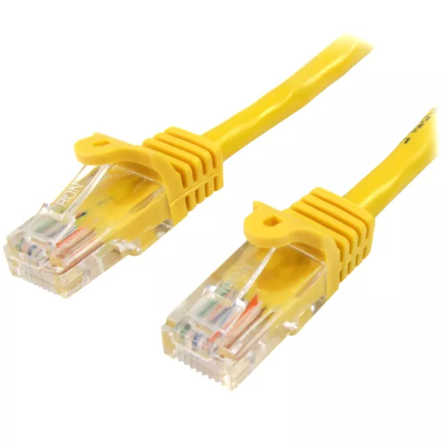 StarTech.com 1 m Yellow Cat5e Snagless RJ45 UTP Patch Cable - 1m Patch Cord - Et