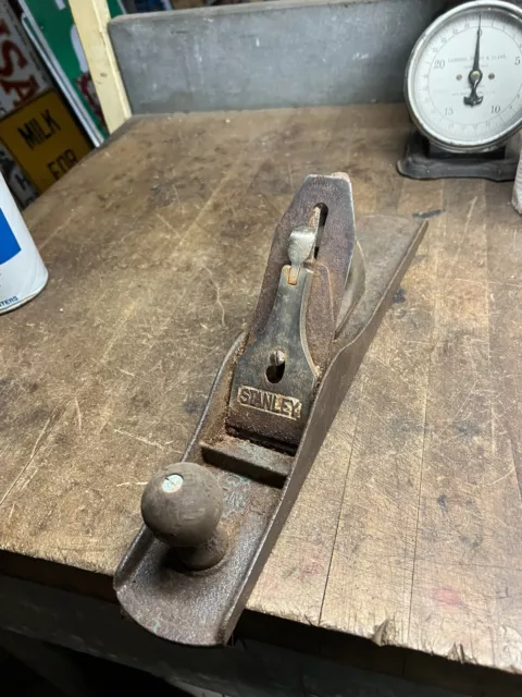 Old Vintage Rare Used Old Stanley No 6 Wood Work Metal Hand Plane Tool USA