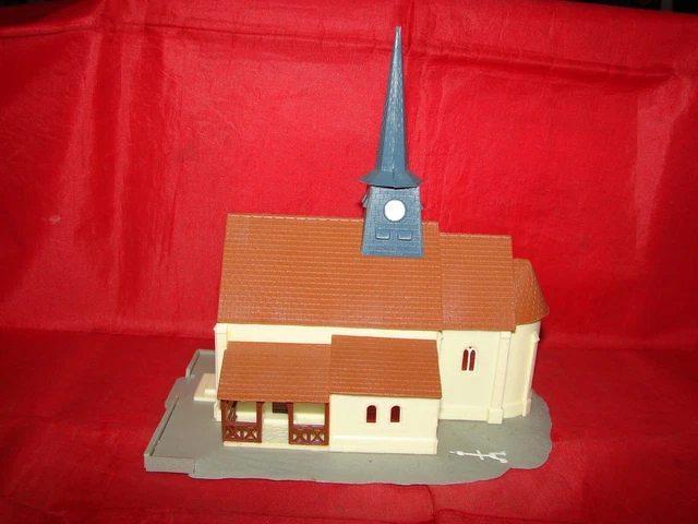 Bâtiment église Jouef HO 3619 - Décor Vintage Pour Circuit Train, Occasion