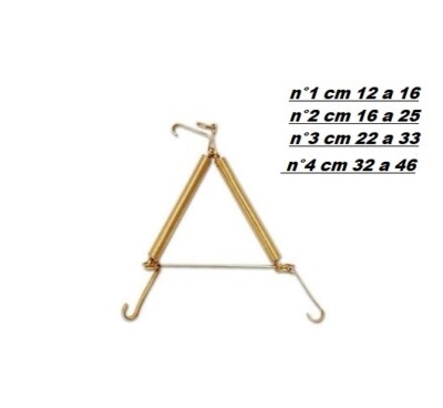 Appendi Piatti Appendipiatti a Molla in Acciaio Ø 22-33 cm misura N°3 conf 10 Pz 