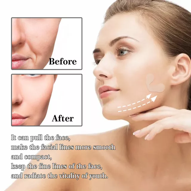 120pcs Clear Face Lifting Tape Invisible Waterproof High