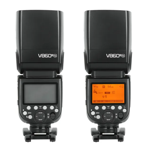 US Godox V860III-N 2.4G TTL HSS 1/8000s Camera Flash Speedlite Light for Nikon 2
