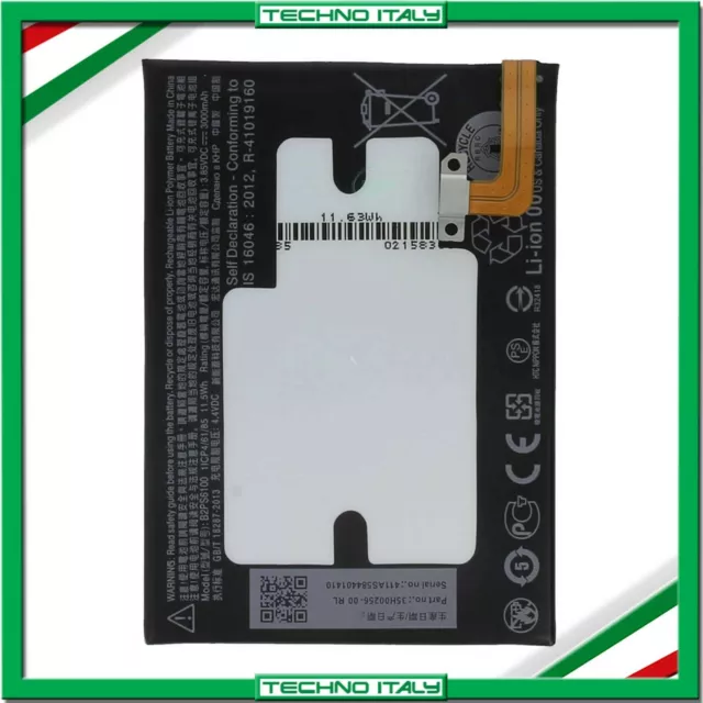 Batteria Per Htc One M10 3000Mah B2Ps6100 Nuova Ricambio