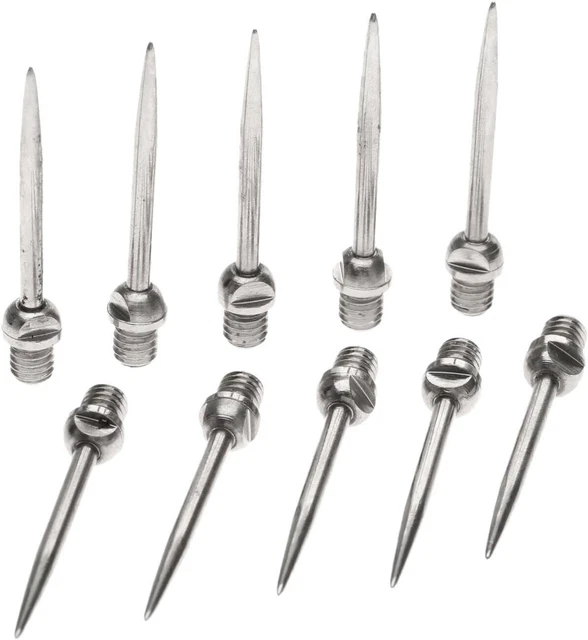 DRELD 10PCS PROFESSIONAL Replaceable Dart Steel Tip Thread Darts Needle