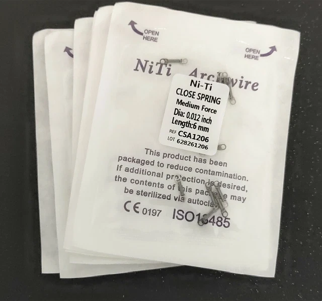 100Pieces Closed Coil Spring Niti Alloy 010*6 010*9 010*12 012*6 012*9 012*12