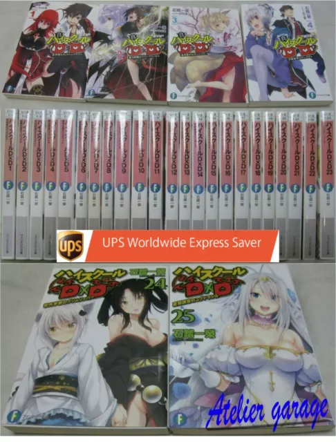 High School DxD Vol. 1-25 Light Novel Complete USED Japanese Only From  Japan F/S