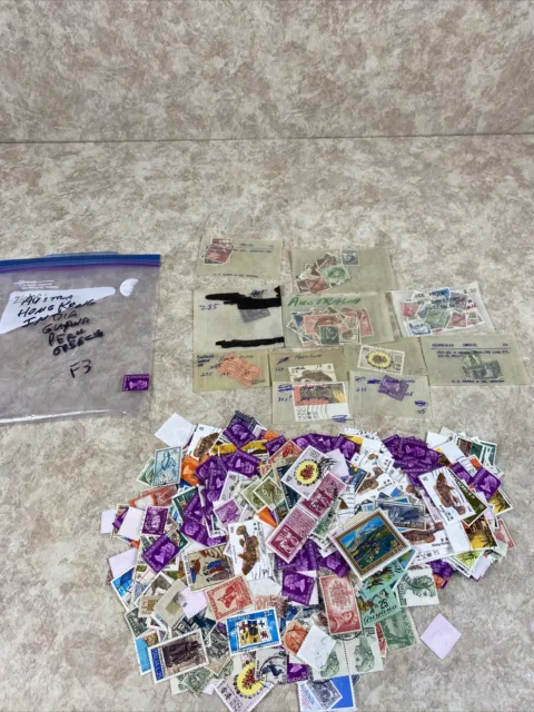 Mixed Lot Of Foreign Stamps Austria, Hong Kong, India, Peru