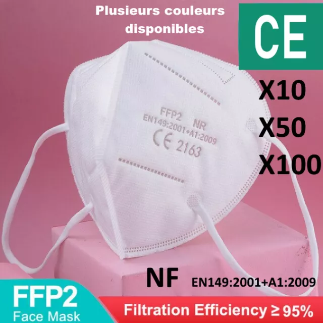 FFPII Filter K95 CE Certified Protective Mask Lot 5 Layers Women Men