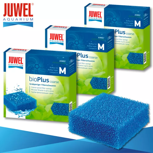 Juwel 3 X Bioplus Grossier Pores Éponge Filtrante M Aquarium Milieu Filtrant